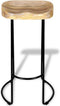 vidaXL - Barkrukken - 2 - st - massief - mangohout