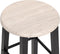 vidaXL - Barkrukken - 2 - st - MDF - zwart