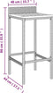 vidaXL - Barkrukken - 2 - st - poly - rattan - en - massief - acaciahout - zwart