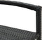vidaXL - Barkrukken - 2 - st - poly - rattan - zwart