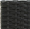 vidaXL - Barkrukken - 2 - st - poly - rattan - zwart