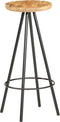 vidaXL - Barkrukken - 2 - st - ruw - mangohout