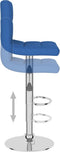 vidaXL - Barkrukken - 2 - st - stof - blauw