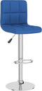 vidaXL - Barkrukken - 2 - st - stof - blauw