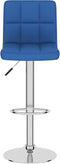vidaXL - Barkrukken - 2 - st - stof - blauw