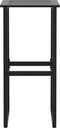 vidaXL - Barkrukken - 4 - st - 38x38x80 - cm - gepoedercoat - staal - zwart