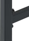 vidaXL - Barkrukken - 4 - st - 38x38x80 - cm - gepoedercoat - staal - zwart