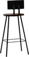 vidaXL - Barkrukken - 4 - st - massief - gerecycled - hout