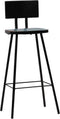 vidaXL - Barkrukken - 4 - st - massief - gerecycled - hout
