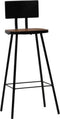 vidaXL - Barkrukken - 4 - st - massief - gerecycled - hout