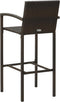 vidaXL - Barkrukken - 4 - st - poly - rattan - bruin