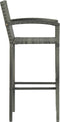 vidaXL - Barkrukken - 4 - st - poly - rattan - grijs