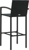 vidaXL - Barkrukken - 4 - st - poly - rattan - zwart