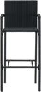 vidaXL - Barkrukken - 4 - st - poly - rattan - zwart