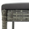 vidaXL - Barkrukken - 6 - st - met - kussens - poly - rattan - grijs