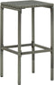 vidaXL - Barkrukken - 6 - st - met - kussens - poly - rattan - grijs