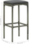 vidaXL - Barkrukken - 6 - st - met - kussens - poly - rattan - grijs