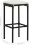 vidaXL - Barkrukken - 6 - st - met - kussens - poly - rattan - zwart