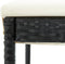 vidaXL - Barkrukken - 6 - st - met - kussens - poly - rattan - zwart
