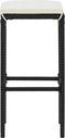 vidaXL - Barkrukken - 6 - st - met - kussens - poly - rattan - zwart