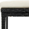 vidaXL - Barkrukken - 6 - st - met - kussens - poly - rattan - zwart