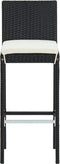 vidaXL - Barkrukken - 6 - st - met - kussens - poly - rattan - zwart