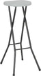 vidaXL - Barkrukken - inklapbaar - 2 - st - HDPE - en - staal - wit