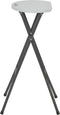 vidaXL - Barkrukken - inklapbaar - 2 - st - HDPE - en - staal - wit