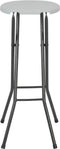 vidaXL - Barkrukken - inklapbaar - 2 - st - HDPE - en - staal - wit