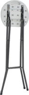 vidaXL - Barkrukken - inklapbaar - 2 - st - HDPE - en - staal - wit