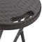 vidaXL - Barkrukken - inklapbaar - 2 - st - rattan - look - HDPE - en - staal - bruin