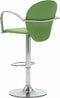 vidaXL - Barkrukken - met - armleuning - 2 - st - kunstleer - groen