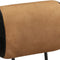 vidaXL - Barkrukken - met - canvasafdruk - 2 - st - echt - geitenleer - bruin - en - zwart