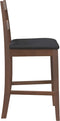 vidaXL - Barkrukken - met - kussens - 2 - st - massief - hout - rubber - bruin