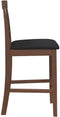 vidaXL - Barkrukken - met - kussens - 2 - st - massief - hout - rubber - bruin