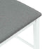 vidaXL - Barkrukken - met - kussens - 2 - st - massief - hout - rubber - wit