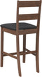 vidaXL - Barkrukken - met - kussens - 2 - st - massief - hout - rubber - bruin