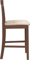 vidaXL - Barkrukken - met - kussens - 2 - st - massief - hout - rubber - bruin