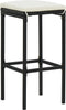 vidaXL - Barkrukken - met - kussens - 2 - st - poly - rattan - zwart