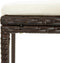 vidaXL - Barkrukken - met - kussens - 3 - st - poly - rattan - bruin