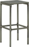 vidaXL - Barkrukken - met - kussens - 4 - st - poly - rattan - grijs