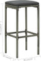 vidaXL - Barkrukken - met - kussens - 4 - st - poly - rattan - grijs