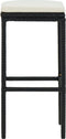 vidaXL - Barkrukken - met - kussens - 4 - st - poly - rattan - zwart