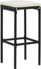 vidaXL - Barkrukken - met - kussens - 4 - st - poly - rattan - zwart