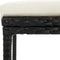 vidaXL - Barkrukken - met - kussens - 4 - st - poly - rattan - zwart