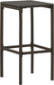 vidaXL - Barkrukken - met - kussens - 6 - st - poly - rattan - bruin