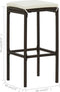 vidaXL - Barkrukken - met - kussens - 6 - st - poly - rattan - bruin