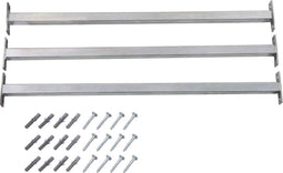 vidaXL - Barrièrestangen - verstelbaar - 3 - st - 710-1200 - mm
