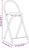 vidaXL - Barset - 3-delig - bewerkt - hout - en - ijzer - grijs - en - bruin