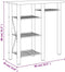 vidaXL - Barset - 3-delig - bewerkt - hout - en - ijzer - grijs - en - bruin